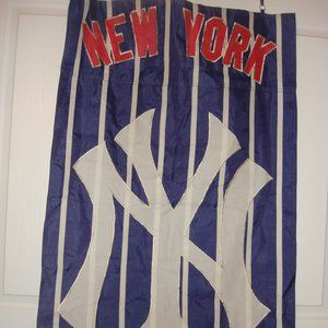 NEW YORK YANKEES Vintage FLAG APPLIQUE EMBROIDERED 2 SIDED OVERSIZED RARE